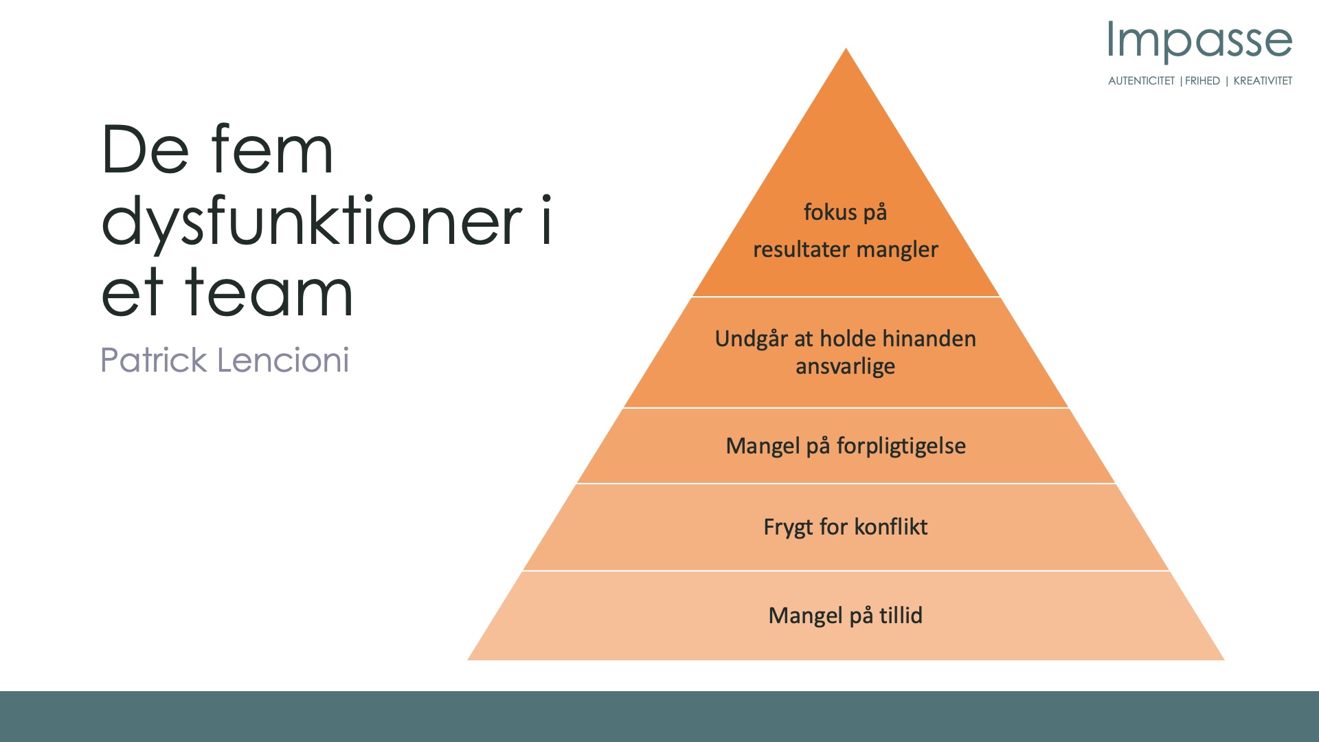 De fem dysfunktioner i et team